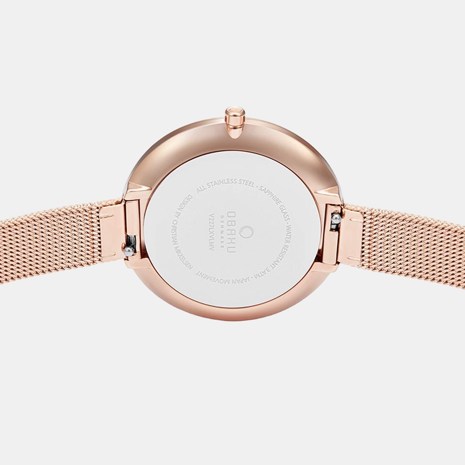 Obaku Stainless Steel Round watch