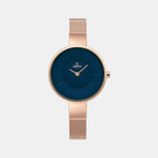 Obaku Round Blue Analog watch
