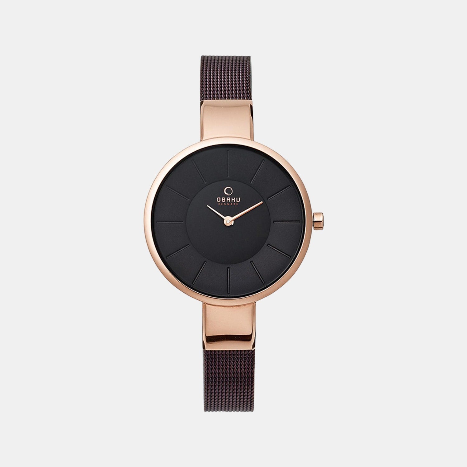 Obaku Round Black Analog watch