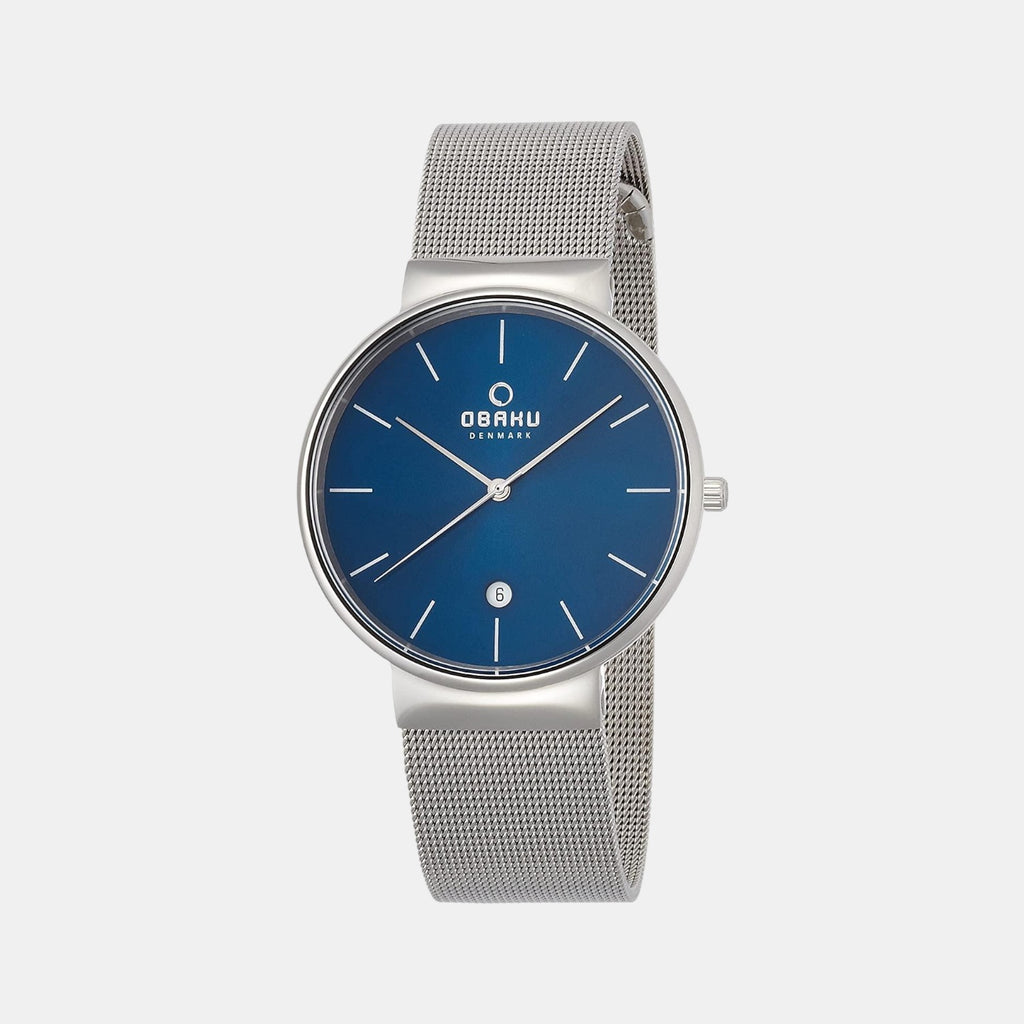 Obaku Round Blue Analog watch