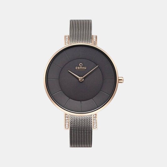 Female Grey Analog Stainless Steel Watch V158LEVJMJ