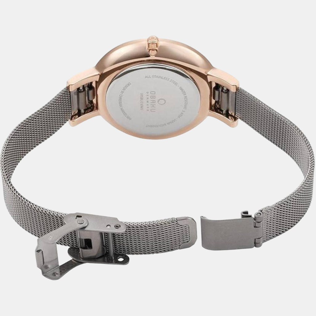 Obaku Women Round Grey watch
