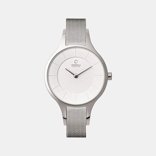 Female White Analog Stainless Steel Watch V165LXCIMC