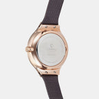 Obaku Women Round Brown watch