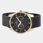 Obaku Men Round Black watch