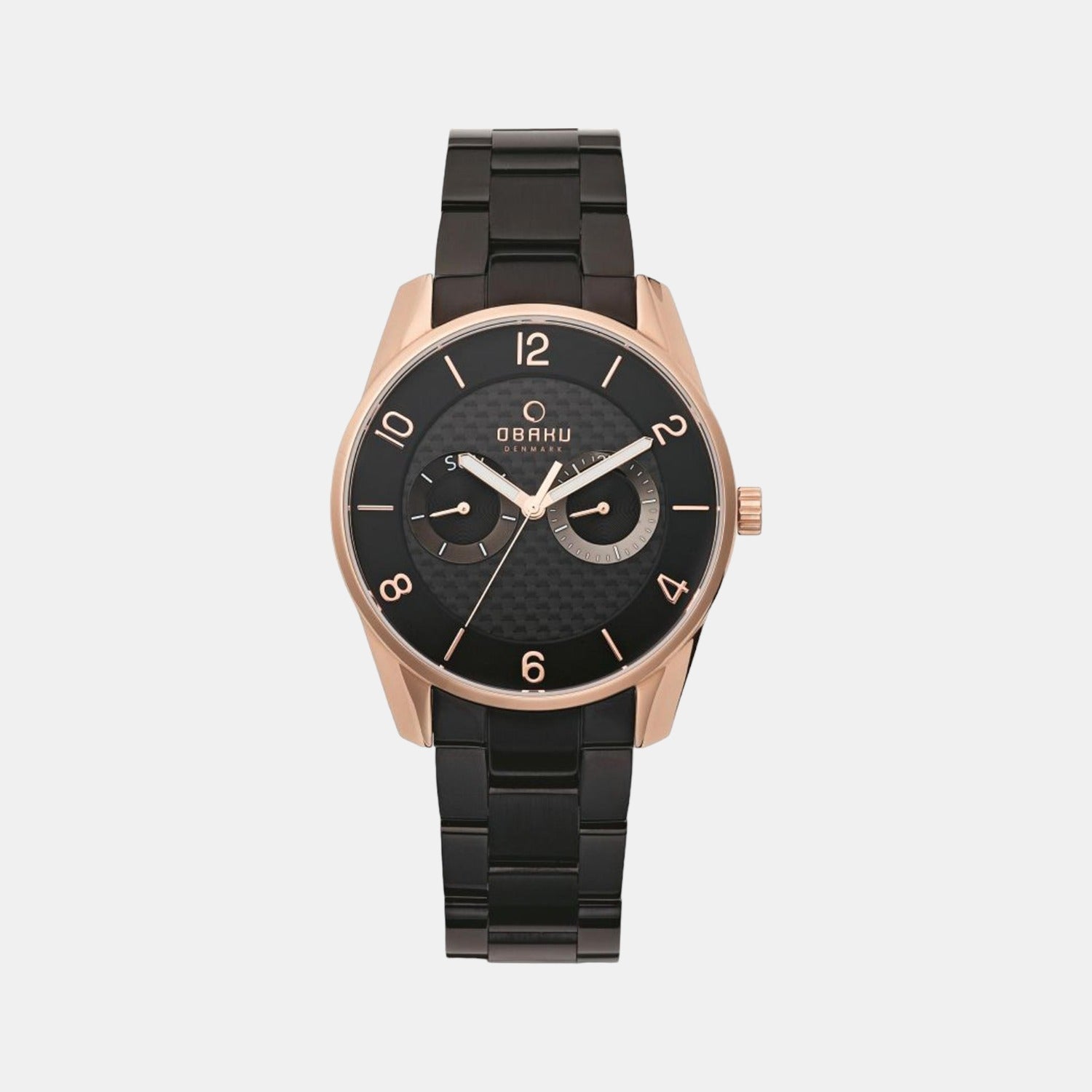 Obaku Round Brown Analog watch