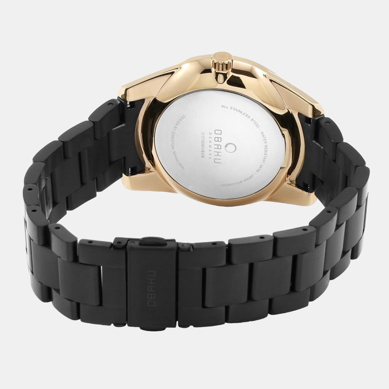 Obaku Men Round Brown watch