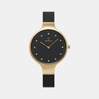 Obaku Round Black Analog watch