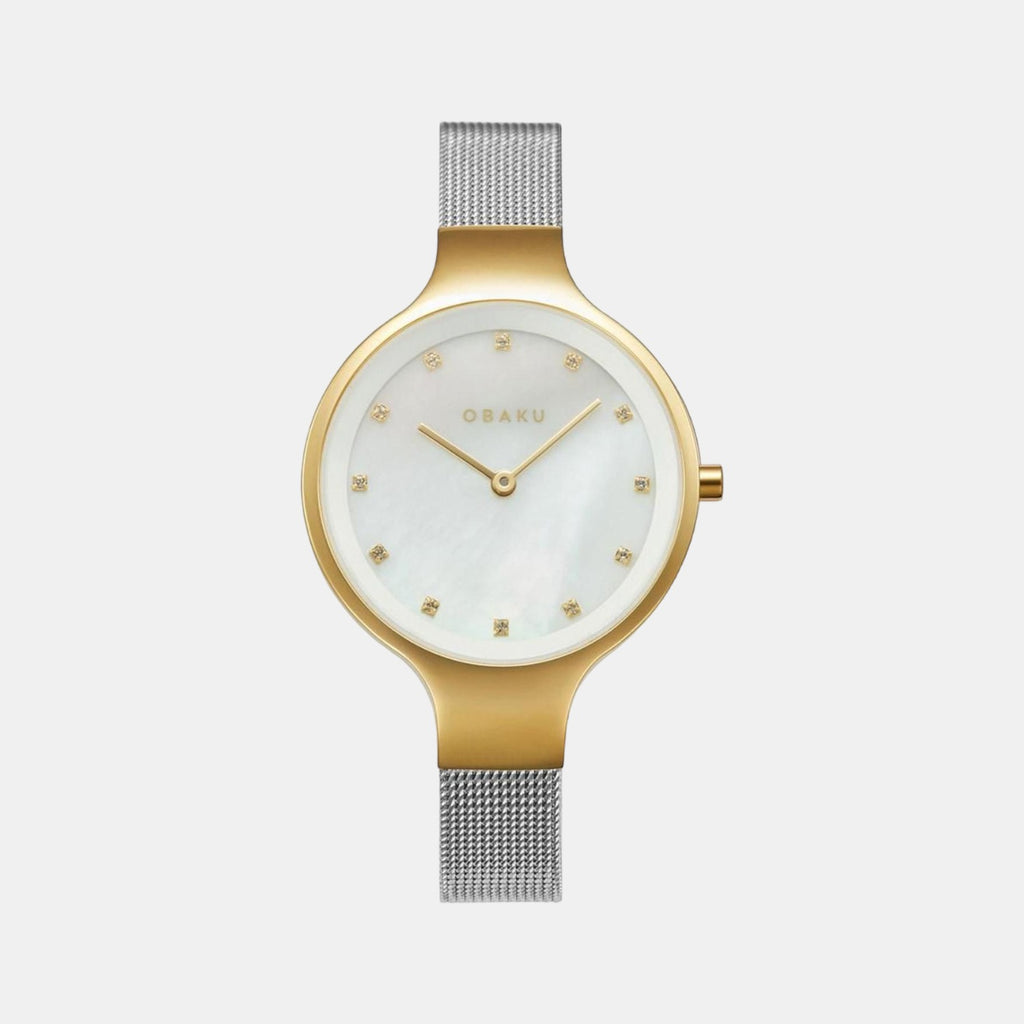 Obaku Round White Analog watch