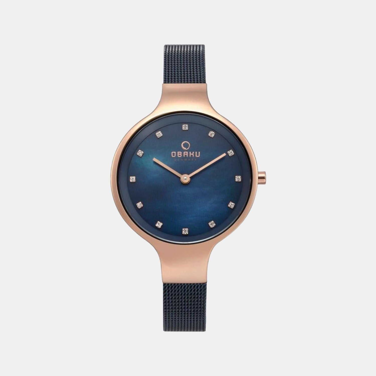 Obaku Round Blue Analog watch