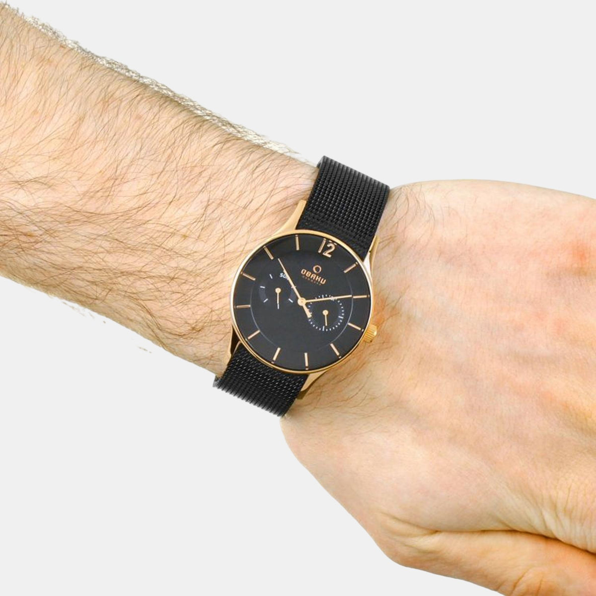 Obaku Round Quartz Analog Men watch