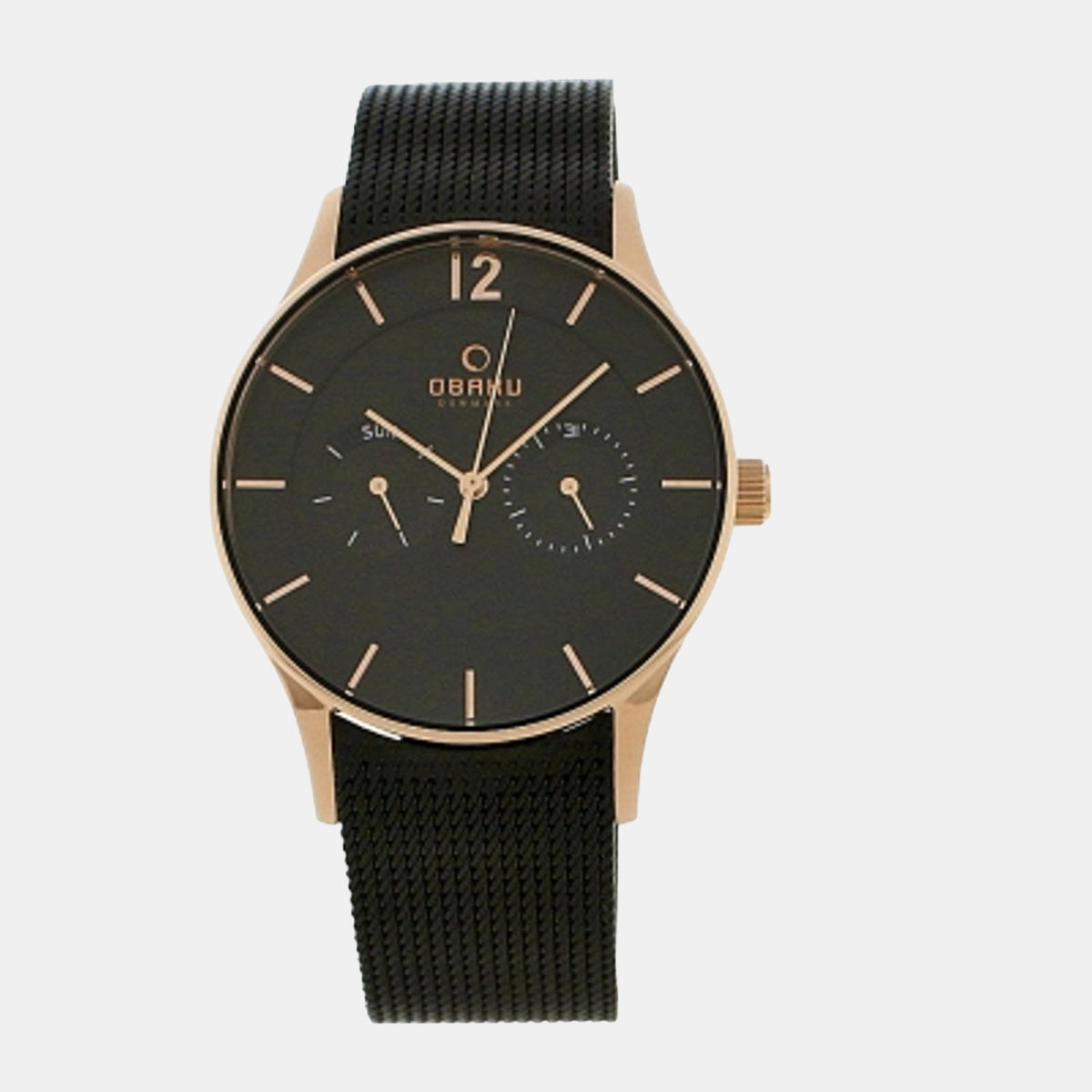 Obaku Round Brown Analog watch