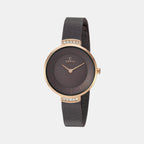 Obaku Round Brown Analog watch