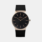 Obaku Round Black Analog watch