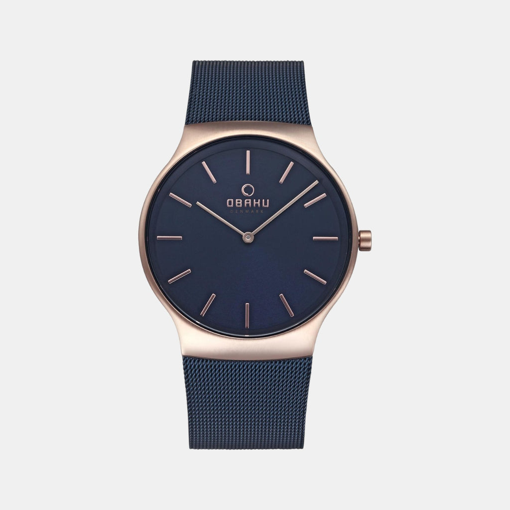 Obaku Round Blue Analog watch