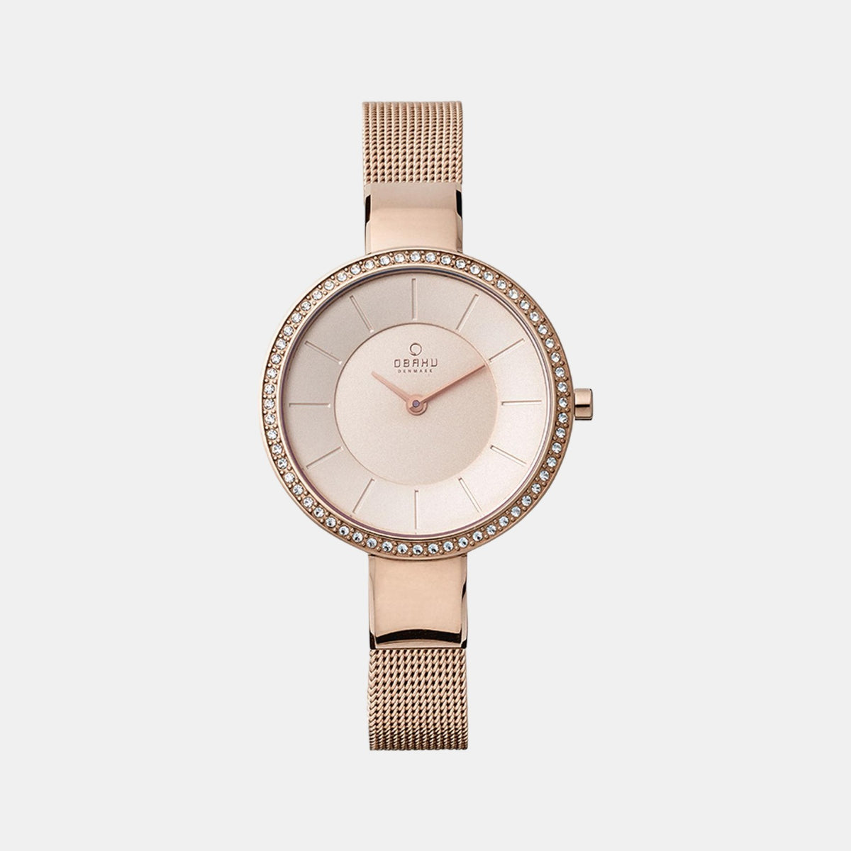 Obaku Round Rose Gold Analog watch