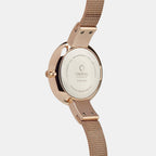 Obaku Women Round Rose Gold watch