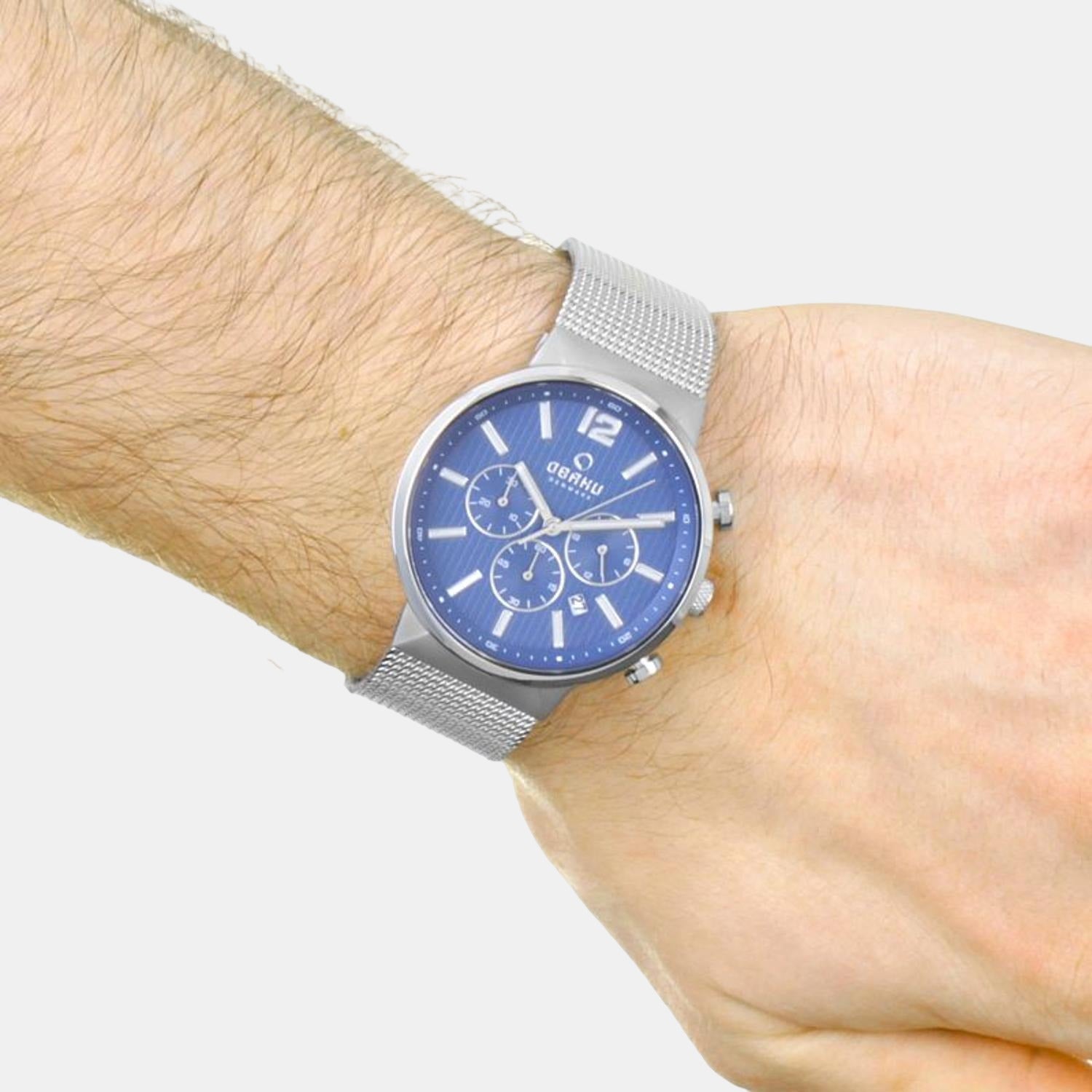 Obaku Men Round Blue watch