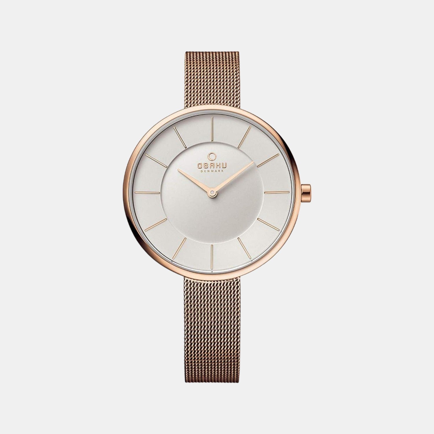 Obaku Round Silver Analog watch