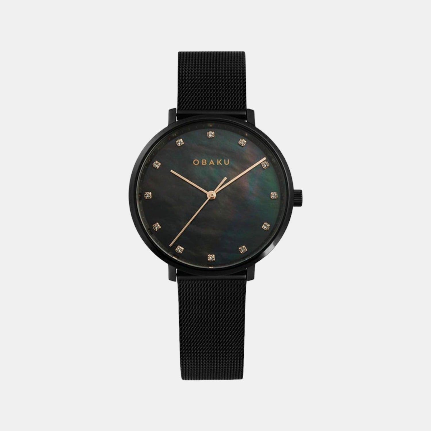 Obaku Round Two Tone Analog watch