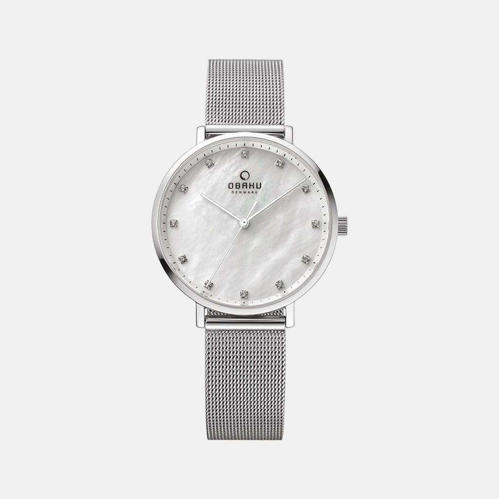 Obaku Round White Analog watch
