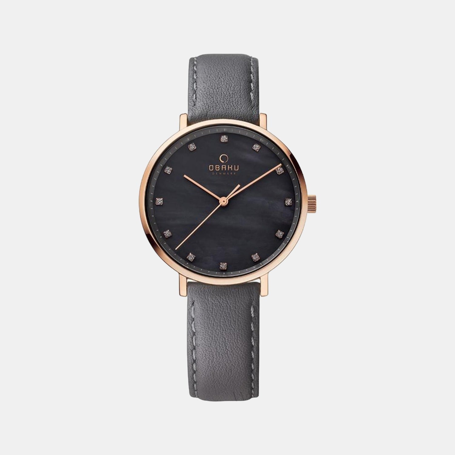 Obaku Round Black Analog watch