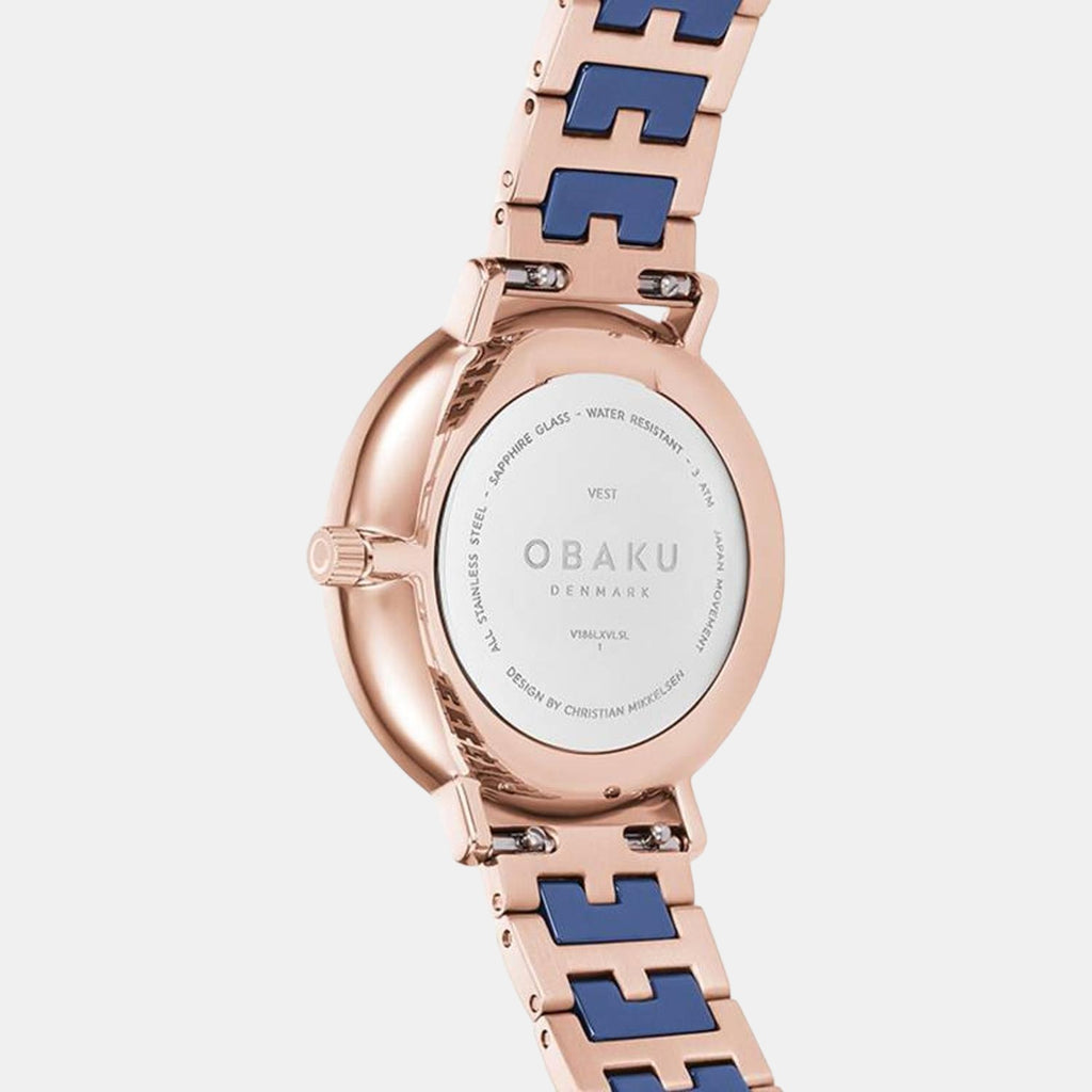 Obaku Stainless Steel Round watch