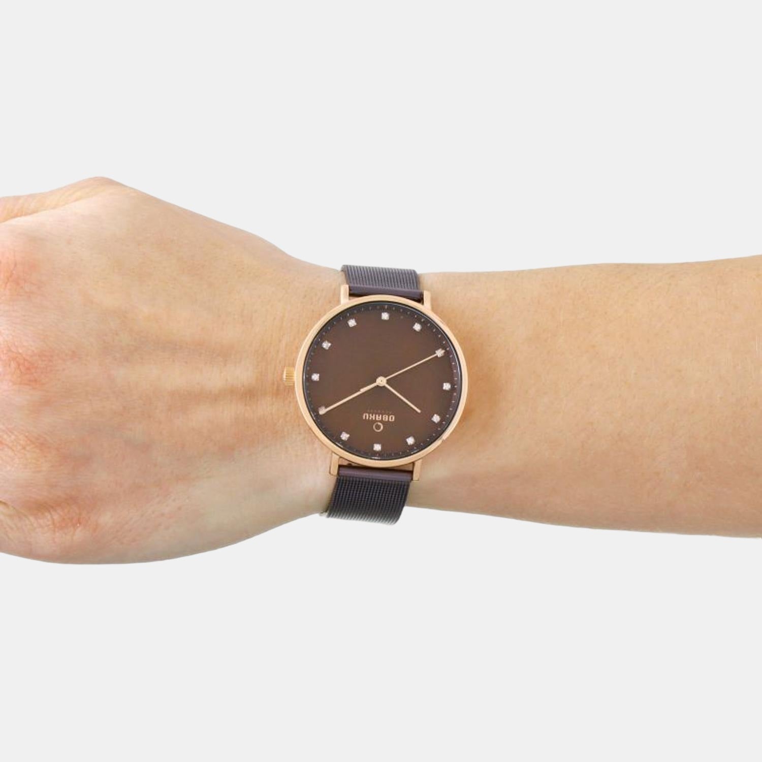 Obaku Stainless Steel Round watch