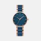 Obaku Round Two Tone Analog watch