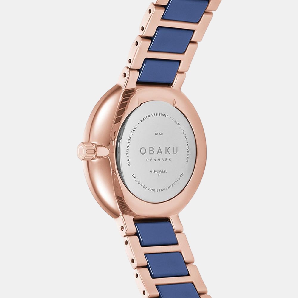 Obaku Stainless Steel Round watch