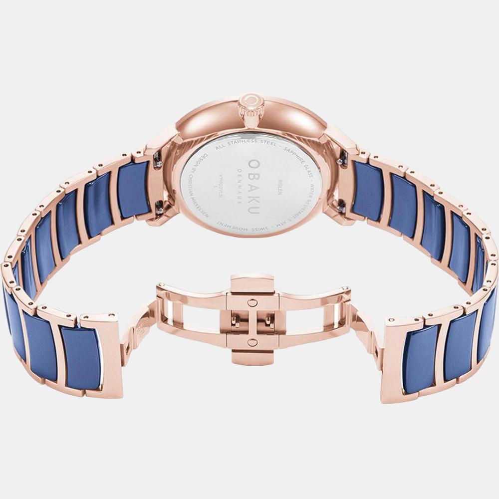 Obaku Stainless Steel Round watch