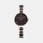 Obaku Round Brown Analog watch