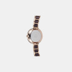 Obaku Women Round Brown watch
