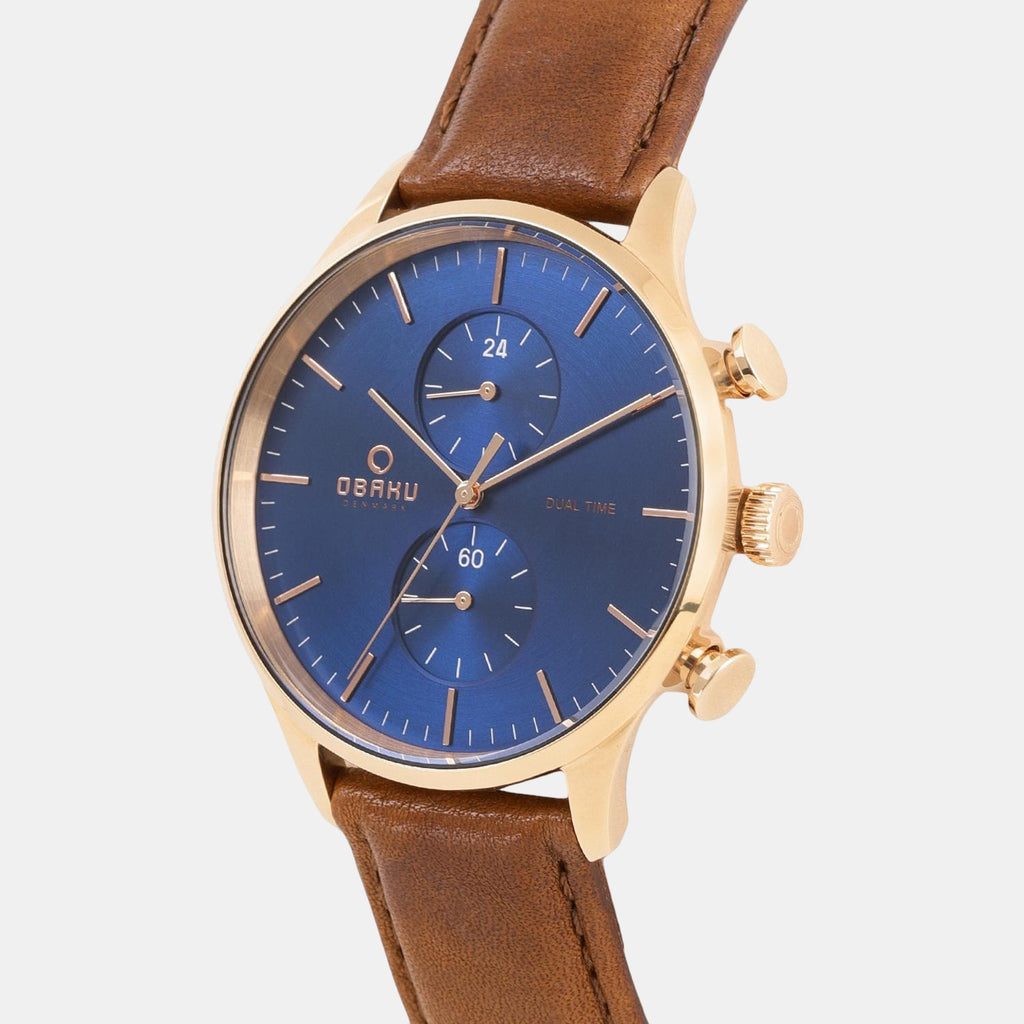 Obaku Men Round Blue watch
