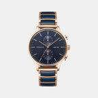 Obaku Round Blue Analog watch