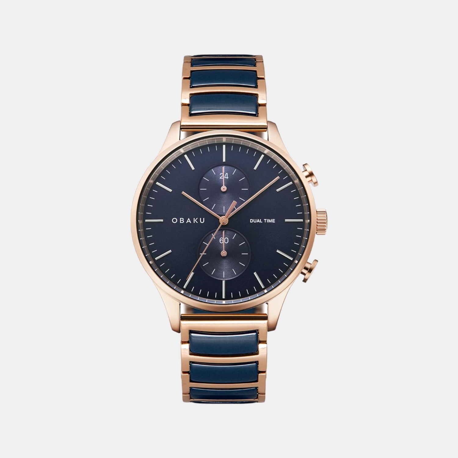 Obaku Round Blue Analog watch