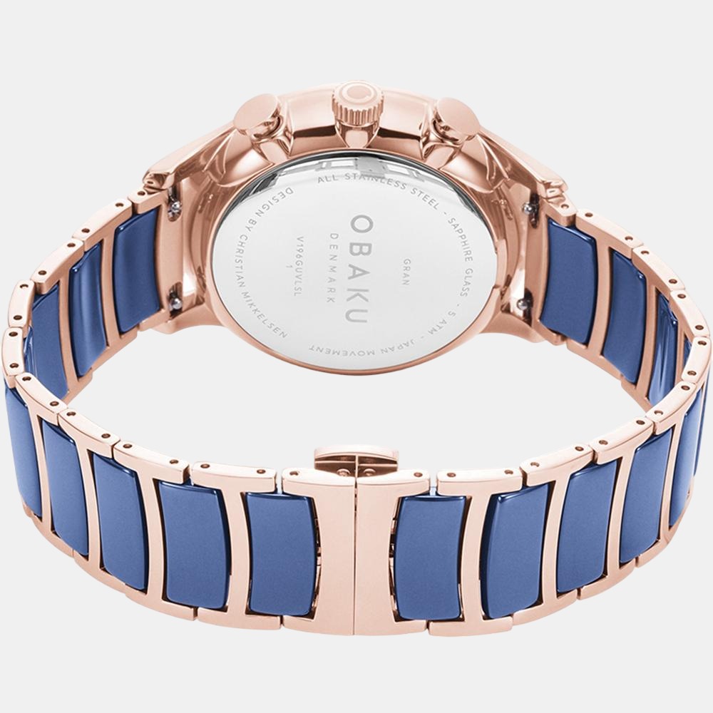Obaku Men Round Blue watch