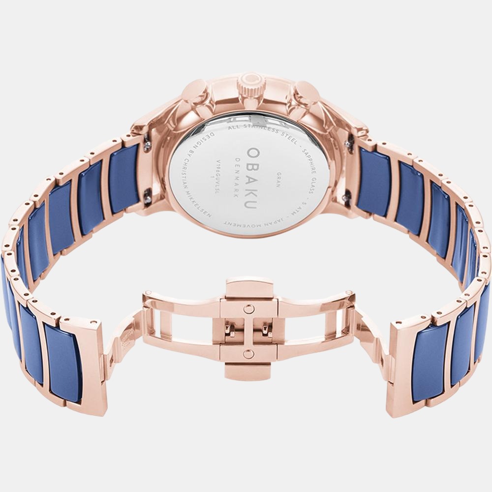 Obaku Stainless Steel Round watch