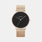 Obaku Round Black Analog watch