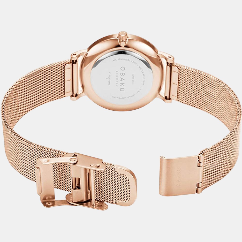 Obaku Stainless Steel Round watch