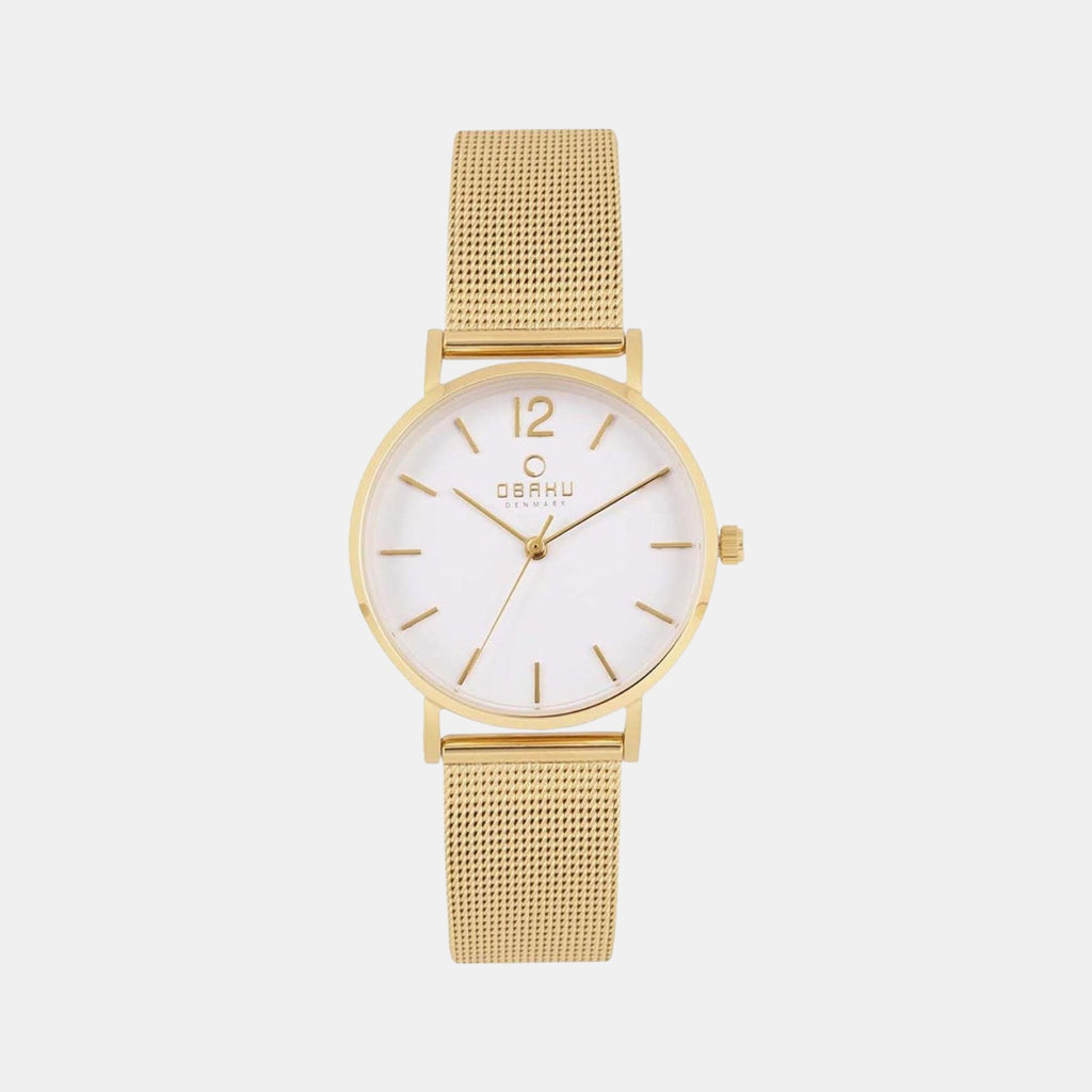 Obaku Round White Analog watch