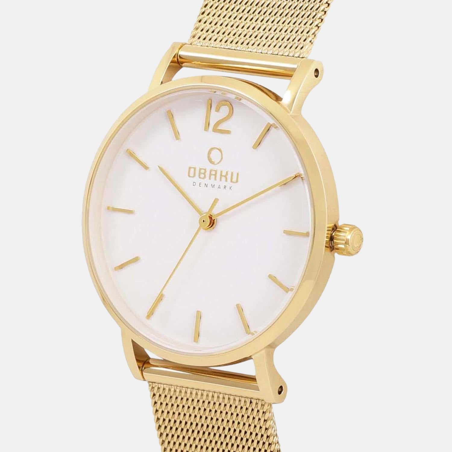 Obaku Women Round White watch