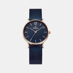 Obaku Round Blue Analog watch