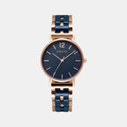 Obaku Round Blue Analog watch