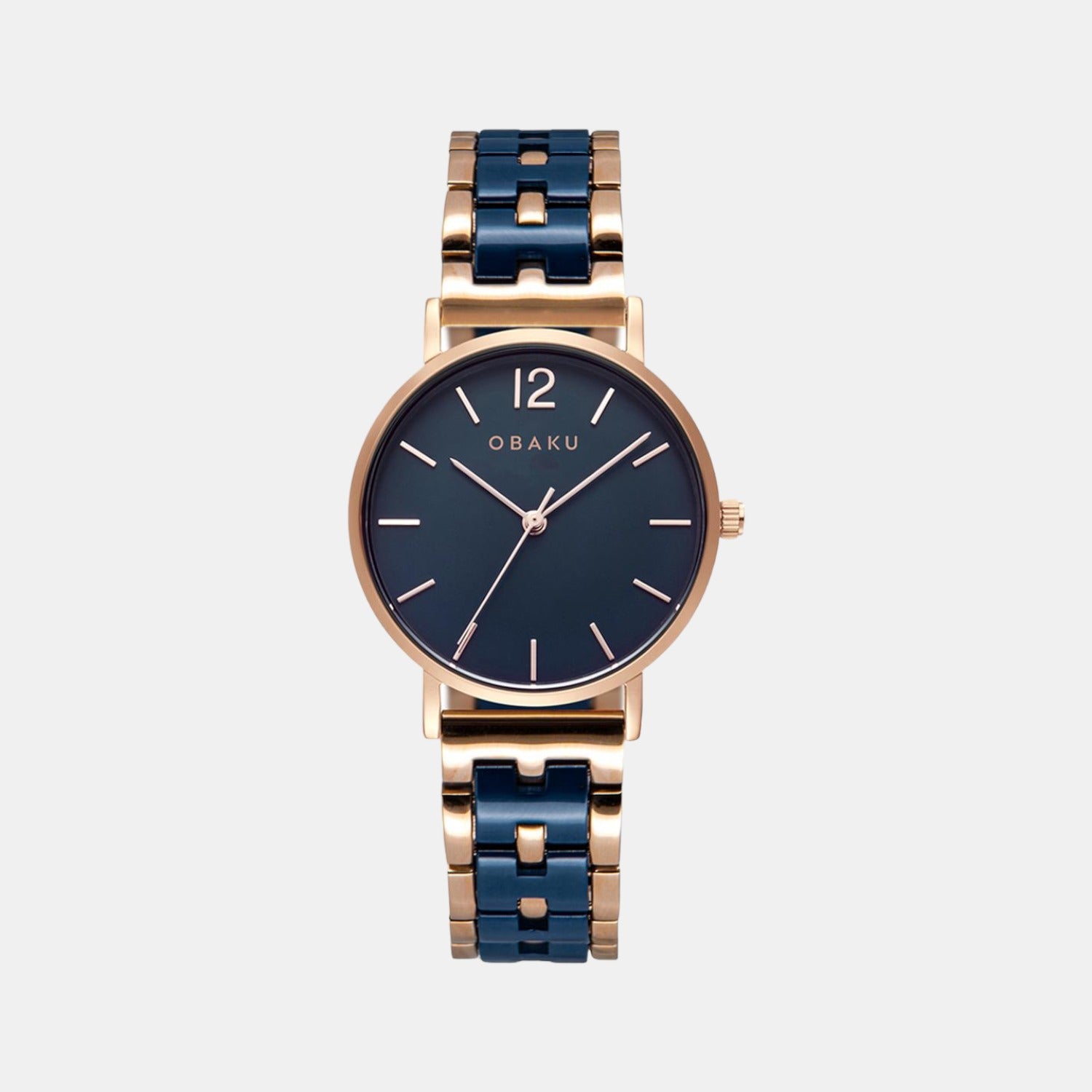 Obaku Round Blue Analog watch