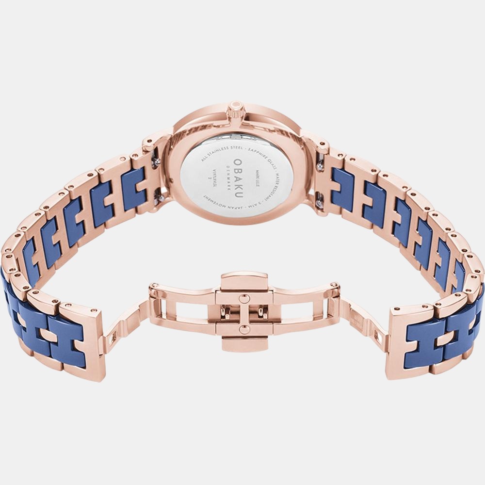 Obaku Stainless Steel Round watch