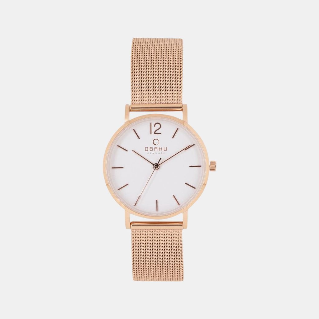 Obaku Round White Analog watch