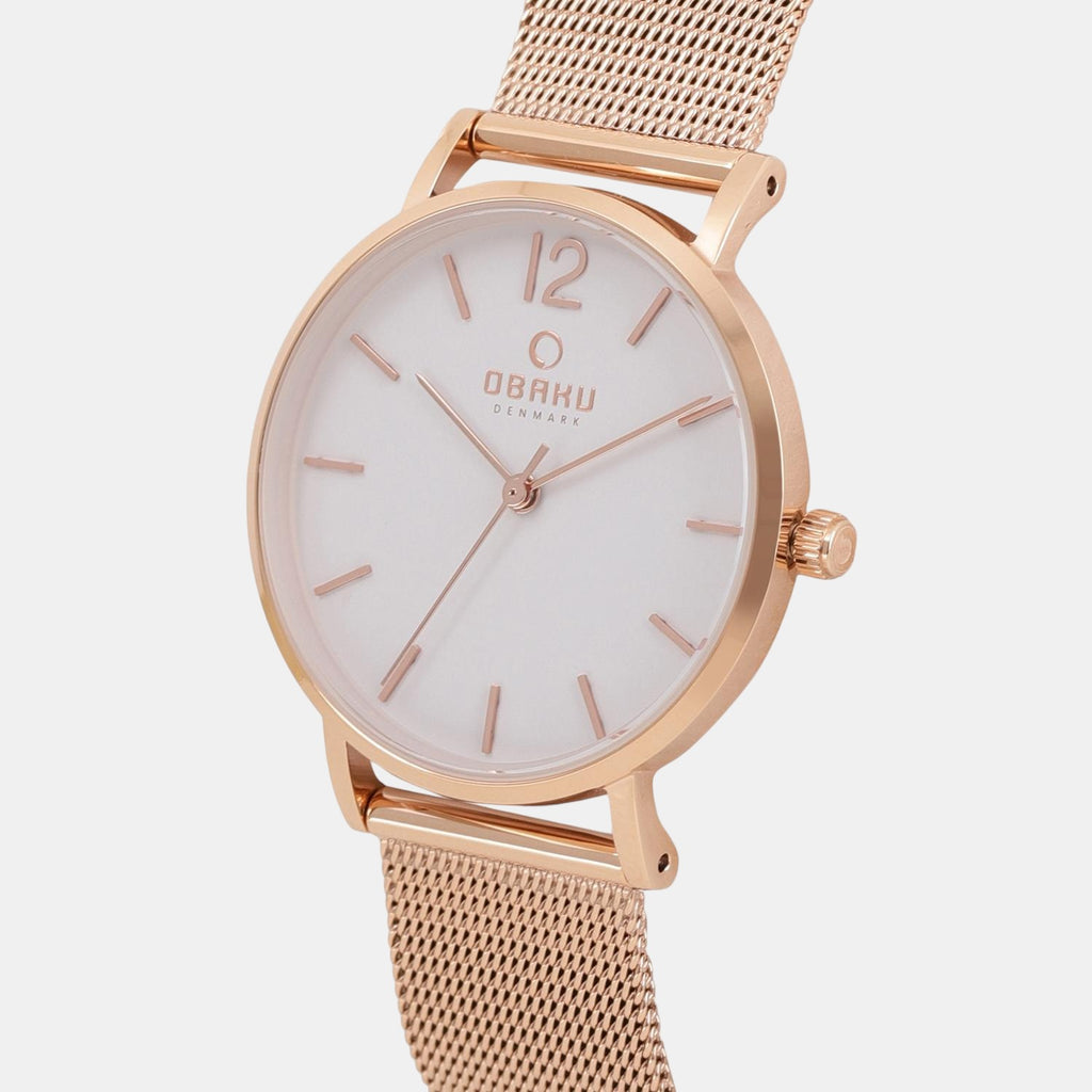 Obaku Stainless Steel Round watch