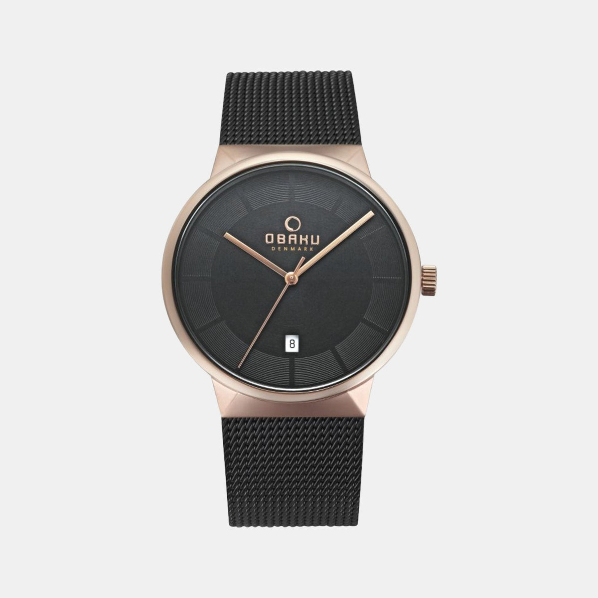 Obaku Round Black Analog watch