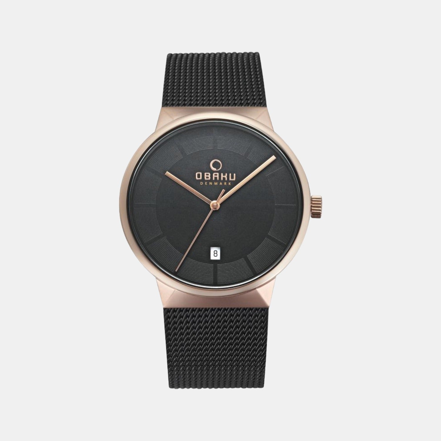 Obaku Round Black Analog watch